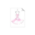 Picture of Ballerina Dress I _GroupedProduct_Rectangle_Portrait_Mini_ _GroupedProduct_Rectangle_Portrait_Unframed_Print_Only_
