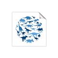 Picture of Dino Party Blue _GroupedProduct_Square_Mini_ _GroupedProduct_Square_Unframed_Print_Only_