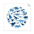 Picture of Dino Party Blue _GroupedProduct_Square_Mini_ _GroupedProduct_Square_Unframed_Print_Only_