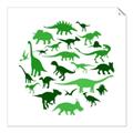 Picture of Dino Party Green  _GroupedProduct_Square_Mini_ _GroupedProduct_Square_Unframed_Print_Only_