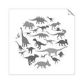 Picture of Dino Party Gray _GroupedProduct_Square_Mini_ _GroupedProduct_Square_Unframed_Print_Only_