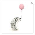 Picture of Hedgehog Balloons I _GroupedProduct_Square_Mini_ _GroupedProduct_Square_Unframed_Print_Only_