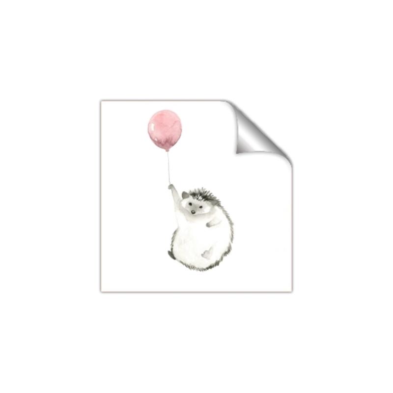 Picture of Hedgehog Balloons II _GroupedProduct_Square_Mini_ _GroupedProduct_Square_Unframed_Print_Only_