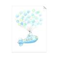 Picture of Balloon Plane _GroupedProduct_Rectangle_Portrait_Mini_ _GroupedProduct_Rectangle_Portrait_Unframed_Print_Only_