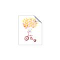 Picture of Balloon Bicycle _GroupedProduct_Rectangle_Portrait_Mini_ _GroupedProduct_Rectangle_Portrait_Unframed_Print_Only_