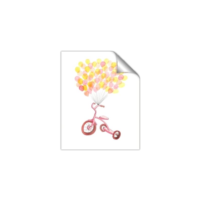 Picture of Balloon Bicycle _GroupedProduct_Rectangle_Portrait_Mini_ _GroupedProduct_Rectangle_Portrait_Unframed_Print_Only_