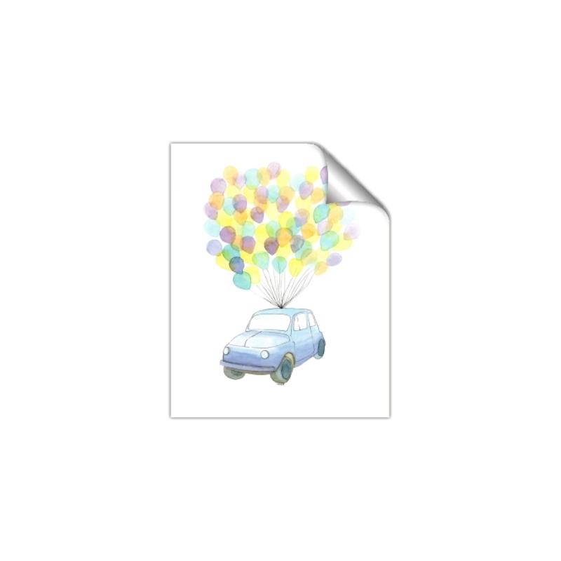 Picture of Balloon Car _GroupedProduct_Rectangle_Portrait_Mini_ _GroupedProduct_Rectangle_Portrait_Unframed_Print_Only_
