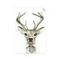 Picture of Baby Deer with Short Tie _GroupedProduct_Rectangle_Portrait_Mini_ _GroupedProduct_Rectangle_Portrait_Unframed_Print_Only_