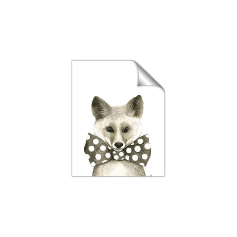 Picture of Baby Fox with Bow Tie _GroupedProduct_Rectangle_Portrait_Mini_ _GroupedProduct_Rectangle_Portrait_Unframed_Print_Only_