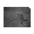 Picture of Geo Dino I Black  _GroupedProduct_Rectangle_Landscape_Mini_ _GroupedProduct_Rectangle_Landscape_Unframed_Print_Only_