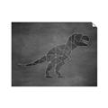 Picture of Geo Dino IV Black  _GroupedProduct_Rectangle_Landscape_Mini_ _GroupedProduct_Rectangle_Landscape_Unframed_Print_Only_