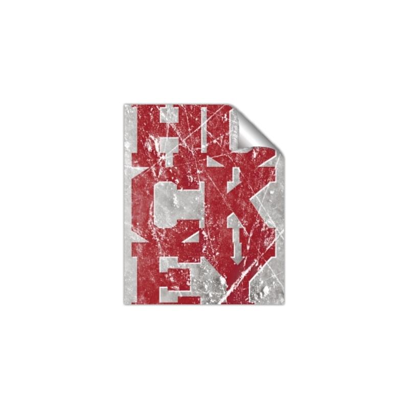 Picture of Hockey Red _GroupedProduct_Rectangle_Portrait_Mini_ _GroupedProduct_Rectangle_Portrait_Unframed_Print_Only_