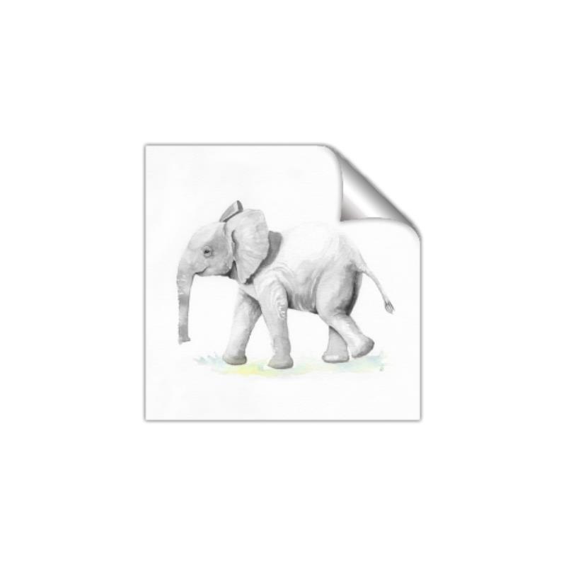 Picture of Jungle Elephant _GroupedProduct_Square_Mini_ _GroupedProduct_Square_Unframed_Print_Only_