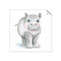 Picture of Tiny Hippo _GroupedProduct_Square_Mini_ _GroupedProduct_Square_Unframed_Print_Only_