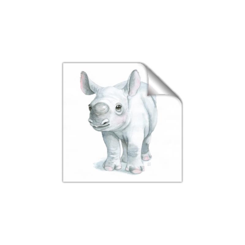 Picture of Tiny Rhino _GroupedProduct_Square_Mini_ _GroupedProduct_Square_Unframed_Print_Only_