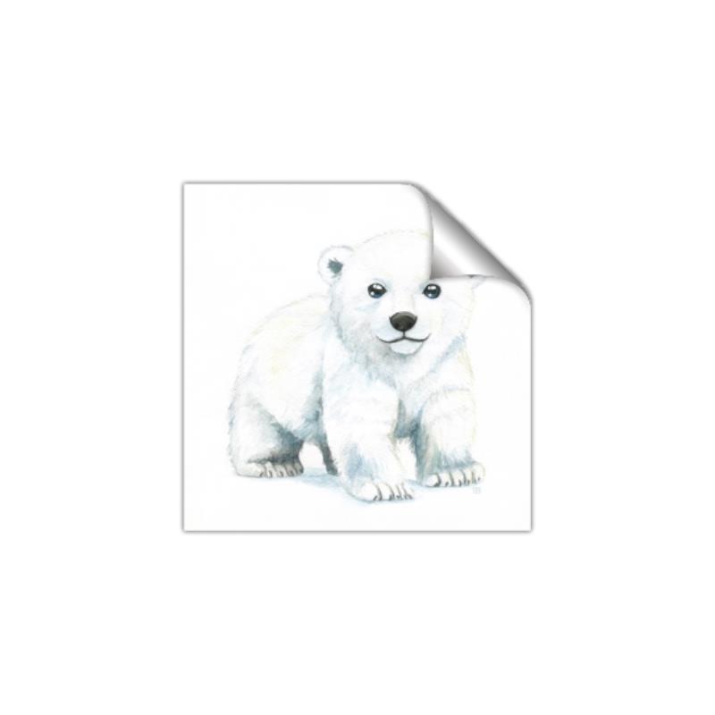 Picture of Tiny Polar Bear _GroupedProduct_Square_Mini_ _GroupedProduct_Square_Unframed_Print_Only_