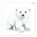 Picture of Tiny Polar Bear _GroupedProduct_Square_Mini_ _GroupedProduct_Square_Unframed_Print_Only_