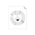 Picture of Gray Lion _GroupedProduct_Rectangle_Portrait_Mini_ _GroupedProduct_Rectangle_Portrait_Unframed_Print_Only_