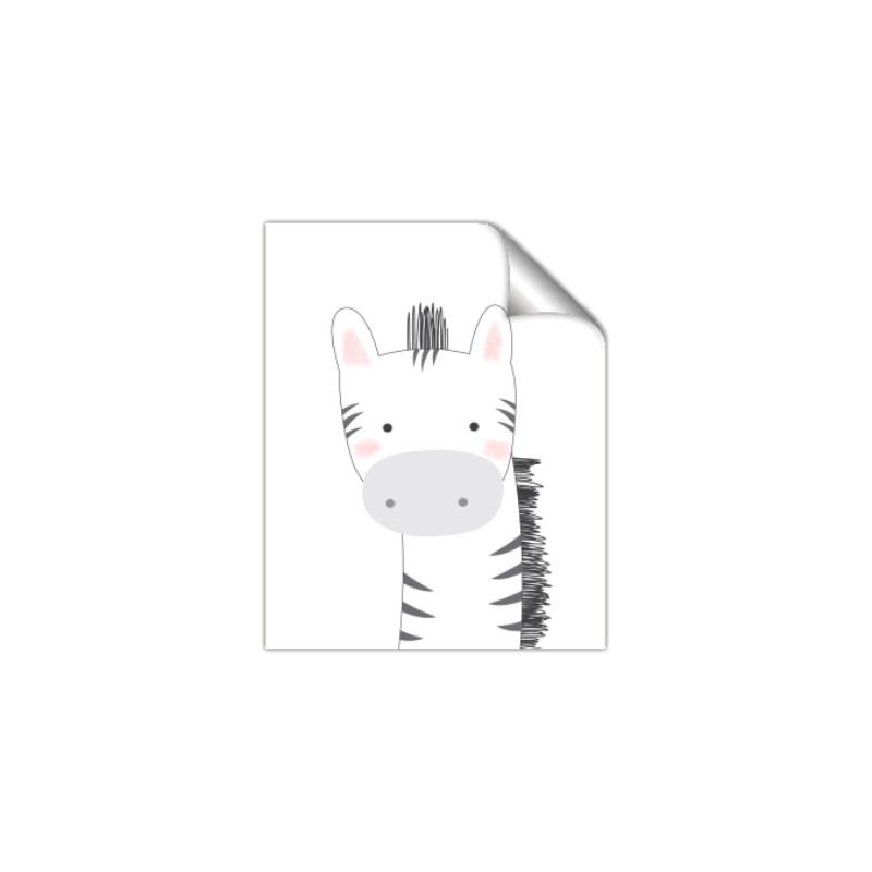 Picture of Gray Zebra _GroupedProduct_Rectangle_Portrait_Mini_ _GroupedProduct_Rectangle_Portrait_Unframed_Print_Only_