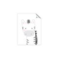 Picture of Gray Zebra _GroupedProduct_Rectangle_Portrait_Mini_ _GroupedProduct_Rectangle_Portrait_Unframed_Print_Only_