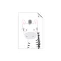 Picture of Gray Zebra _GroupedProduct_Rectangle_Portrait_Mini_ _GroupedProduct_Rectangle_Portrait_Unframed_Print_Only_