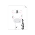 Picture of Gray Zebra _GroupedProduct_Rectangle_Portrait_Mini_ _GroupedProduct_Rectangle_Portrait_Unframed_Print_Only_