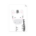 Picture of Gray Zebra _GroupedProduct_Rectangle_Portrait_Mini_ _GroupedProduct_Rectangle_Portrait_Unframed_Print_Only_