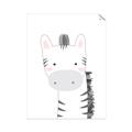 Picture of Gray Zebra _GroupedProduct_Rectangle_Portrait_Mini_ _GroupedProduct_Rectangle_Portrait_Unframed_Print_Only_