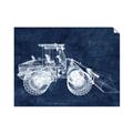 Picture of Tractor Navy I  _GroupedProduct_Rectangle_Landscape_Mini_ _GroupedProduct_Rectangle_Landscape_Unframed_Print_Only_