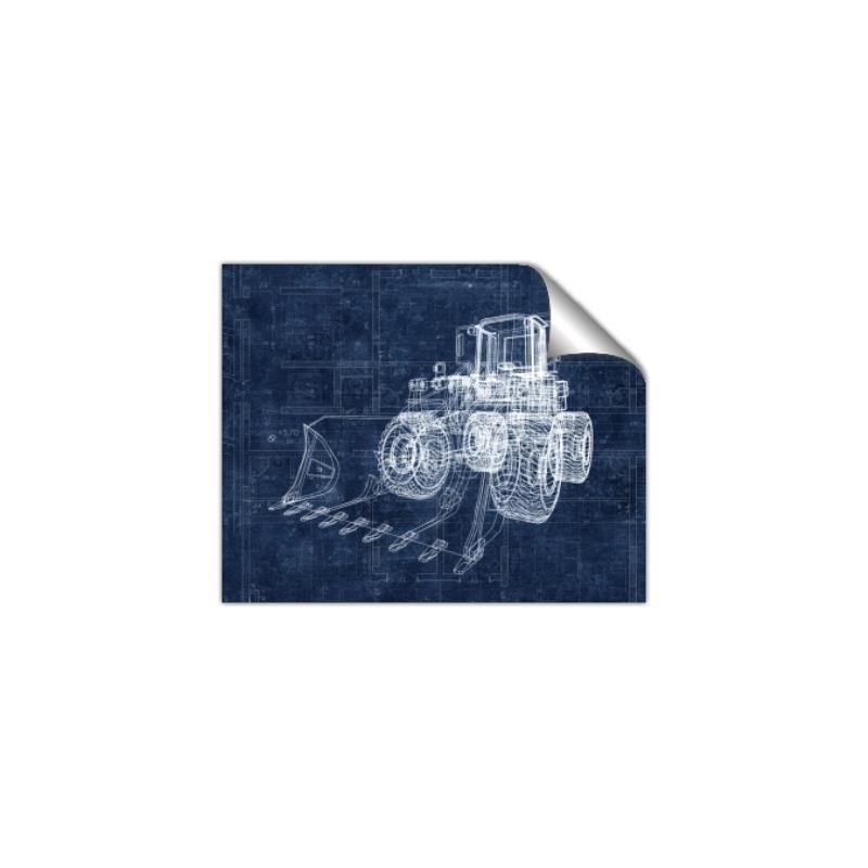 Picture of Tractor Blueprint ll _GroupedProduct_Rectangle_Landscape_Mini_ _GroupedProduct_Rectangle_Landscape_Unframed_Print_Only_