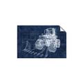 Picture of Tractor Blueprint ll _GroupedProduct_Rectangle_Landscape_Mini_ _GroupedProduct_Rectangle_Landscape_Unframed_Print_Only_