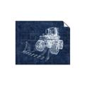 Picture of Tractor Blueprint ll _GroupedProduct_Rectangle_Landscape_Mini_ _GroupedProduct_Rectangle_Landscape_Unframed_Print_Only_