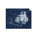 Picture of Tractor Blueprint ll _GroupedProduct_Rectangle_Landscape_Mini_ _GroupedProduct_Rectangle_Landscape_Unframed_Print_Only_