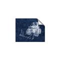Picture of Tractor Navy II  _GroupedProduct_Rectangle_Landscape_Mini_ _GroupedProduct_Rectangle_Landscape_Unframed_Print_Only_