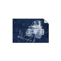 Picture of Tractor Navy II  _GroupedProduct_Rectangle_Landscape_Mini_ _GroupedProduct_Rectangle_Landscape_Unframed_Print_Only_