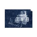 Picture of Tractor Navy II  _GroupedProduct_Rectangle_Landscape_Mini_ _GroupedProduct_Rectangle_Landscape_Unframed_Print_Only_