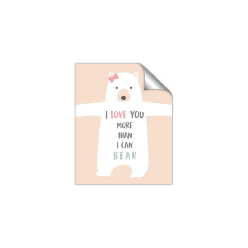 Picture of More than I can Bear Pink  _GroupedProduct_Rectangle_Portrait_Mini_ _GroupedProduct_Rectangle_Portrait_Unframed_Print_Only_