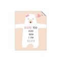 Picture of More than I can Bear Pink  _GroupedProduct_Rectangle_Portrait_Mini_ _GroupedProduct_Rectangle_Portrait_Unframed_Print_Only_