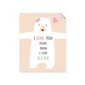 Picture of More than I can Bear Pink  _GroupedProduct_Rectangle_Portrait_Mini_ _GroupedProduct_Rectangle_Portrait_Unframed_Print_Only_