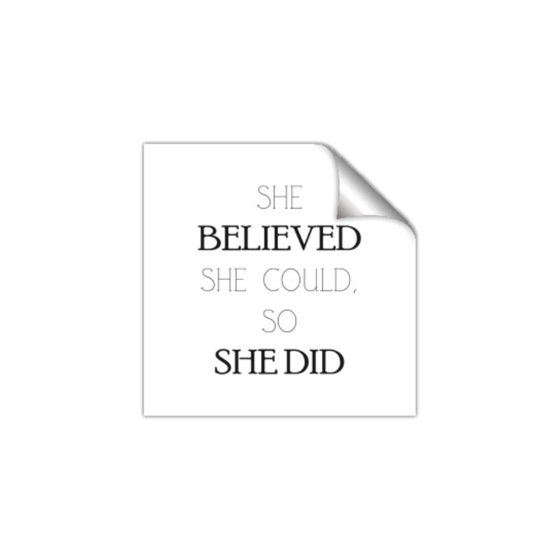 Picture of She Believed _GroupedProduct_Square_Mini_ _GroupedProduct_Square_Unframed_Print_Only_