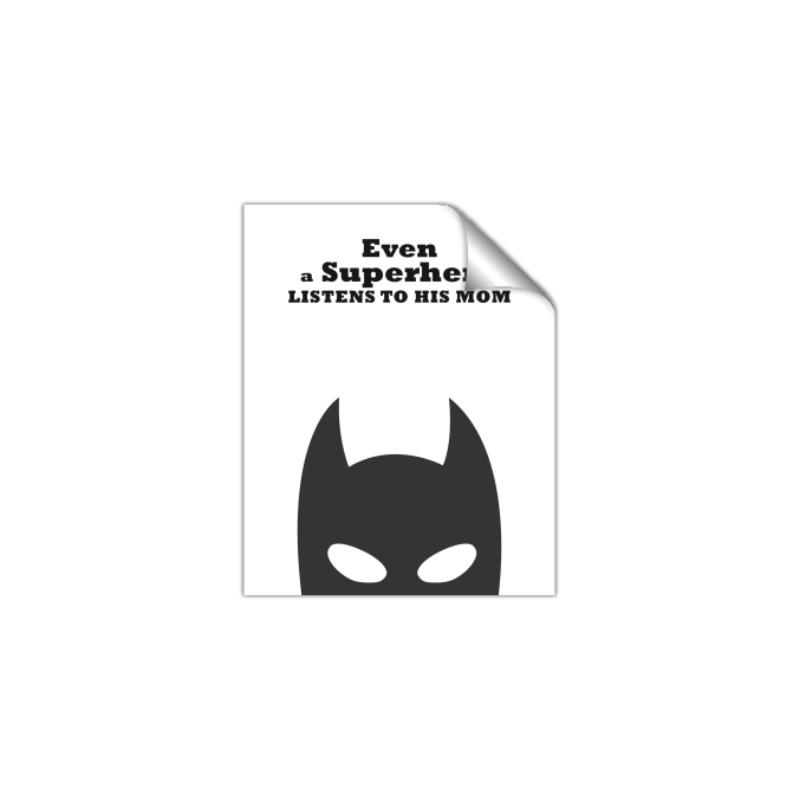 Picture of Superhero Listens II _GroupedProduct_Rectangle_Portrait_Mini_ _GroupedProduct_Rectangle_Portrait_Unframed_Print_Only_