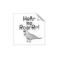 Picture of Hear me Roar Gray _GroupedProduct_Square_Mini_ _GroupedProduct_Square_Unframed_Print_Only_