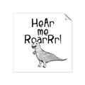 Picture of Hear me Roar Gray _GroupedProduct_Square_Mini_ _GroupedProduct_Square_Unframed_Print_Only_