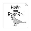 Picture of Hear me Roar Gray _GroupedProduct_Square_Mini_ _GroupedProduct_Square_Unframed_Print_Only_