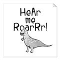 Picture of Hear me Roar Gray _GroupedProduct_Square_Mini_ _GroupedProduct_Square_Unframed_Print_Only_
