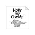 Picture of Hear me Chomp Gray _GroupedProduct_Square_Mini_ _GroupedProduct_Square_Unframed_Print_Only_