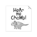 Picture of Hear me Chomp Gray _GroupedProduct_Square_Mini_ _GroupedProduct_Square_Unframed_Print_Only_