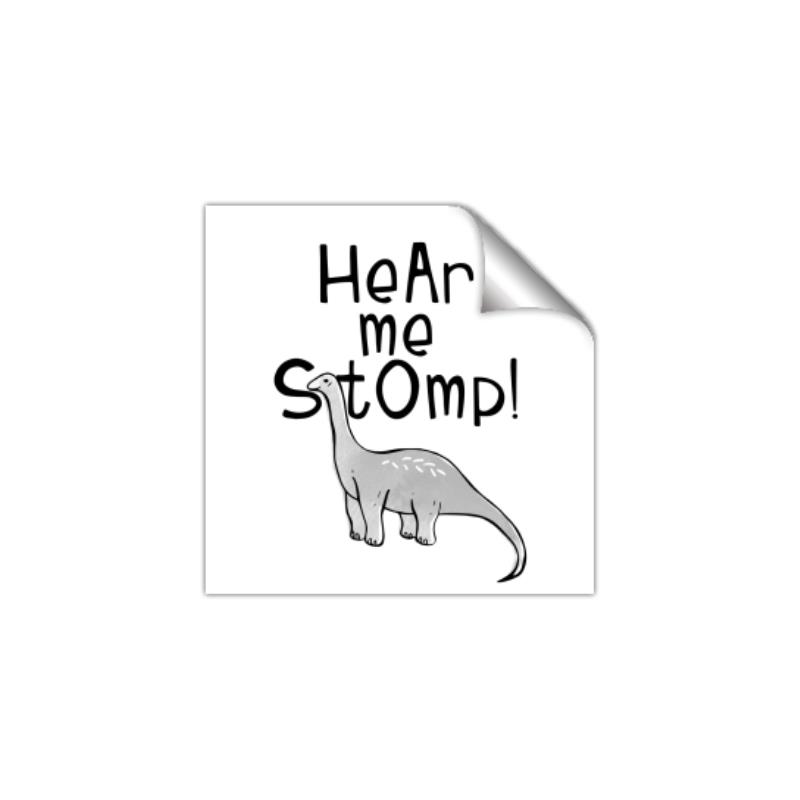 Picture of Hear me Stomp Gray _GroupedProduct_Square_Mini_ _GroupedProduct_Square_Unframed_Print_Only_