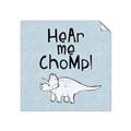 Picture of Hear me Chomp Blue Bkg _GroupedProduct_Square_Mini_ _GroupedProduct_Square_Unframed_Print_Only_
