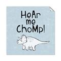 Picture of Hear me Chomp Blue Bkg _GroupedProduct_Square_Mini_ _GroupedProduct_Square_Unframed_Print_Only_